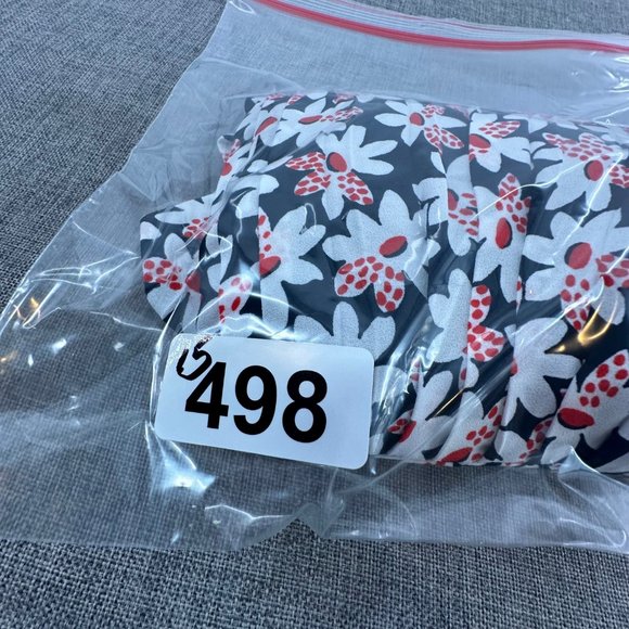 J. Crew Pleated Skirt Floral Sz 00‎ Blue Red White Lined Zipper - Picture 12 of 12